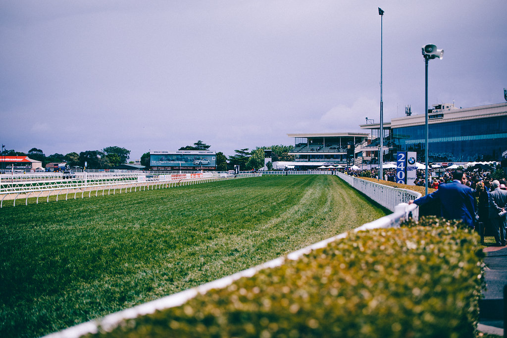 Racing turf at Caulfield Cup in Melbourne