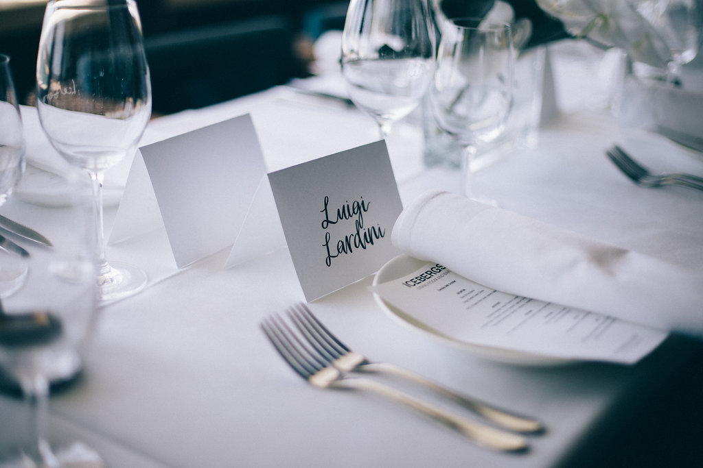 Dining setup at Icebergs dining & bar Bondi Beach