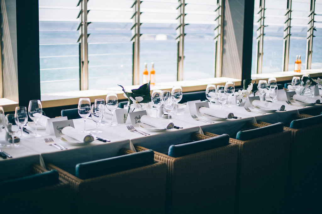 Icebergs Dining & Bar Bondi Beach set up for Harrolds x Lardini event